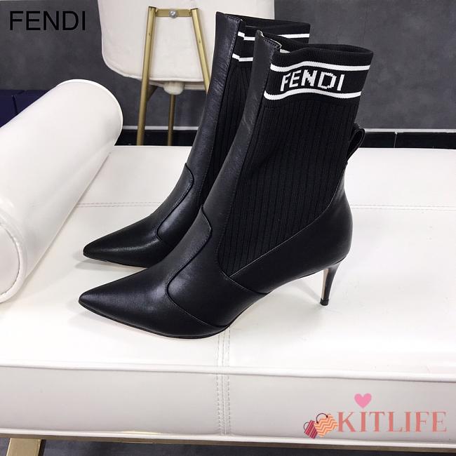 FORUBAGS FENDI SHOES HEEL BOOTS 7CM - 1