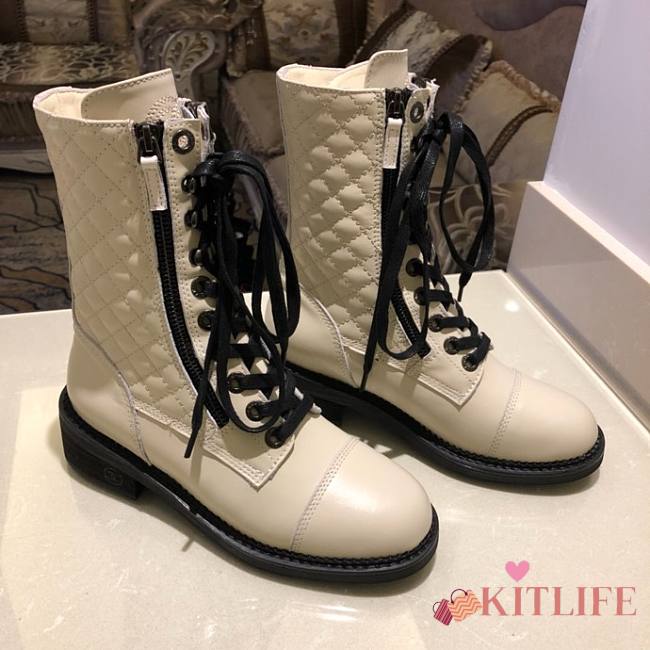 Forubags Chanel boots white P290 - 1