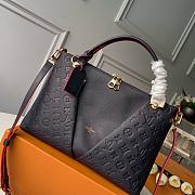 LOUIS VUITTON V TOTE Navy blue/Red MM M44397 - 1