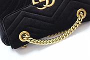 Forubags Gucci GG Marmont Black velvet mini bag 22x12.5x6cm - 4