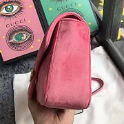 Forubags Gucci GG Marmont Pink Velvet small Bag style 443497 size 25.5x15x7cm - 4