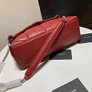 YSL LOULOU PUFFER LAMBSKIN BAG IN RED 577476 29x17x11CM - 5