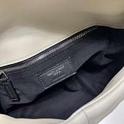 YSL LOULOU PUFFER LAMBSKIN BAG IN BLACK 577476 29x17x11CM - 5