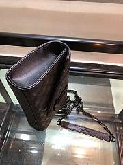 Forubags YSL black caviar Leather Small envelope chain bag 21x13x6cm - 2