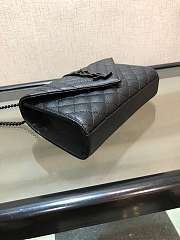 Forubags YSL black caviar Leather Small envelope chain bag 21x13x6cm - 3