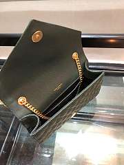 Forubags YSL green caviar Leather Small envelope bag 21x13x6cm - 2