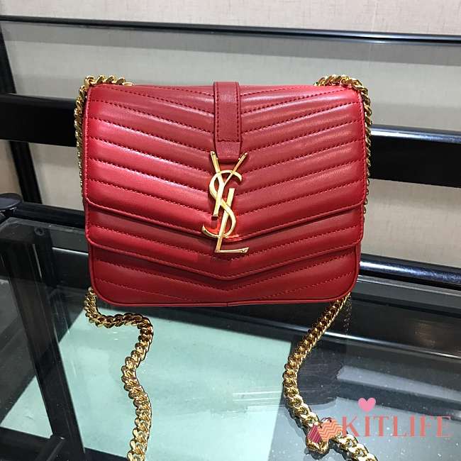 SAINT LAURENT SULPICE SMALL IN MATELASSÉ LAMBSKIN MONOGRAM BAG - 1