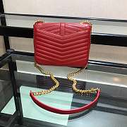 SAINT LAURENT SULPICE SMALL IN MATELASSÉ LAMBSKIN MONOGRAM BAG - 5