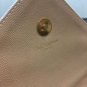 YSL COLLEGE LARGE BAG IN GRAIN BEIGE LEATHER GOLD HARDWARE 31*22*7.5CM - 3