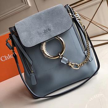 Forubags Chloe Faye Backpack In Blue 22*25*13cm