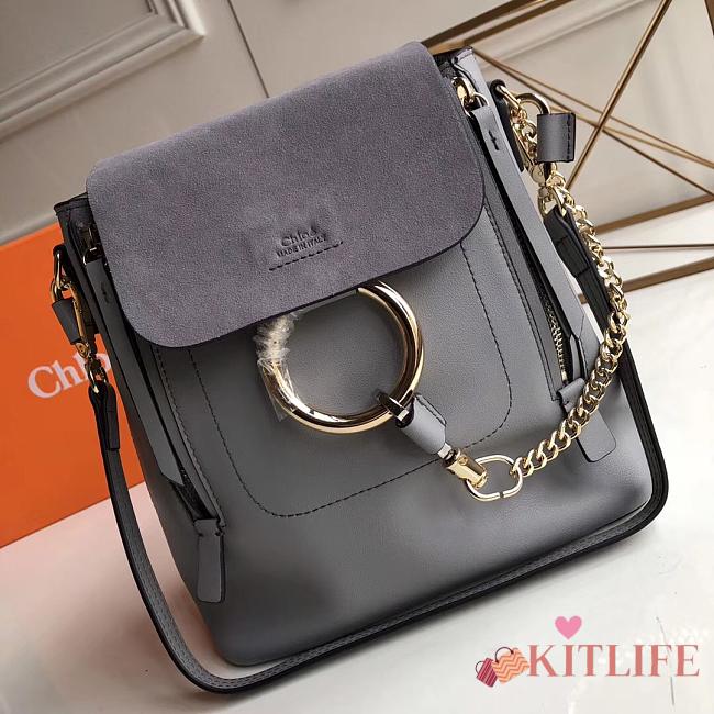 Forubags Chloe Faye Backpack In Gray 22*25*13cm - 1