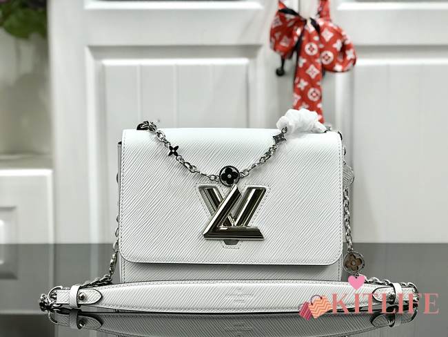 LOUIS VUITTON TWIST MM WHITE 23.0 X 17.0 X 9.5 Cm - 1