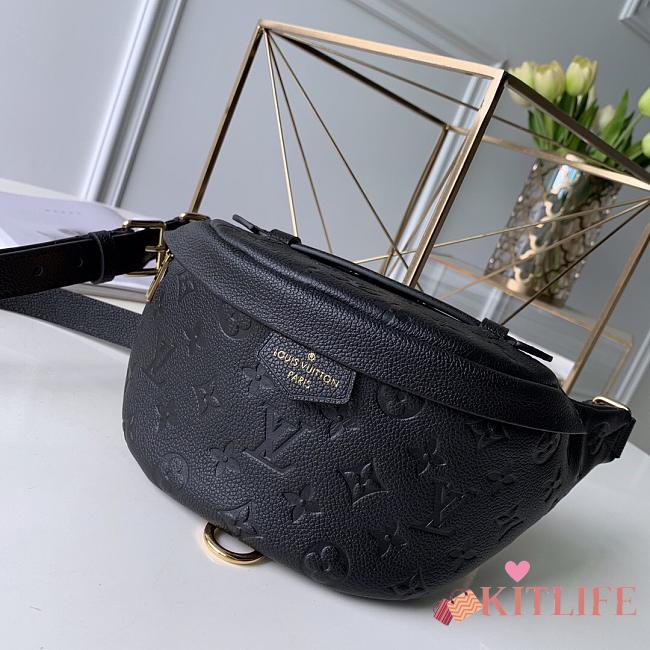 LOUIS VUITTON BLACK BUMBAG 37*14*13CM - 1