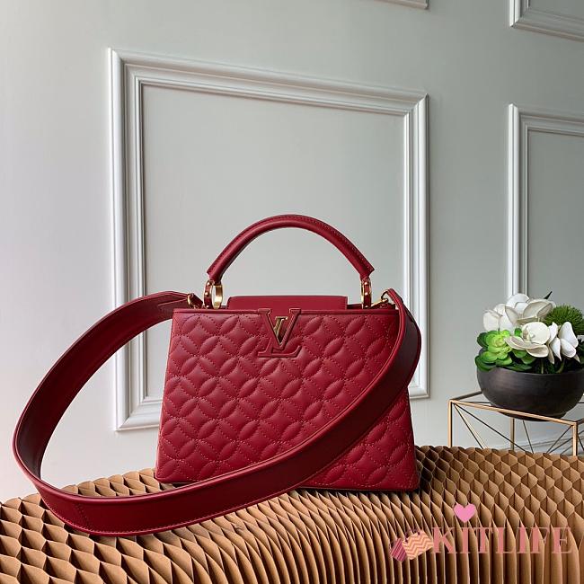 FORUBAGS LOUIS VUITTON CAPUCINES BB RED - 1