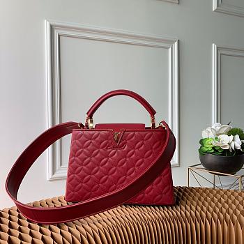 FORUBAGS LOUIS VUITTON CAPUCINES BB RED