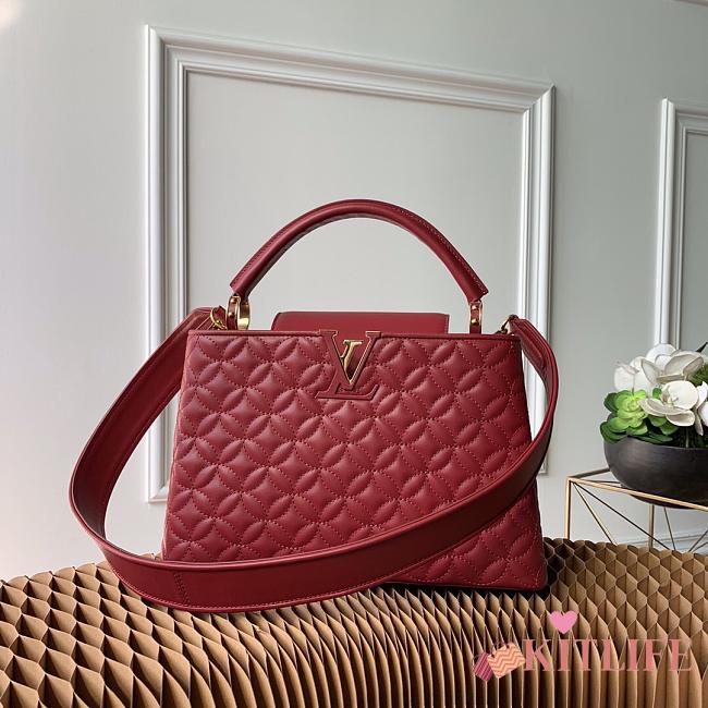 FORUBAGS LOUIS VUITTON CAPUCINES PM RED - 1