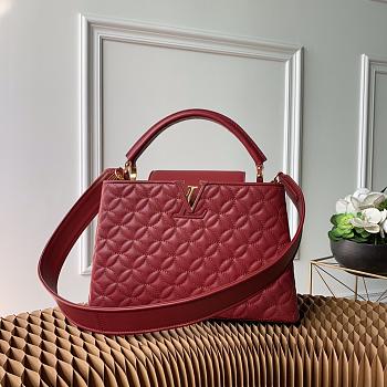 FORUBAGS LOUIS VUITTON CAPUCINES PM RED