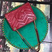 Gucci GG Marmont matelassé medium shoulder bag Style ‎524592 red - 4