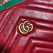 Gucci GG Marmont matelassé medium shoulder bag Style ‎524592 red - 2