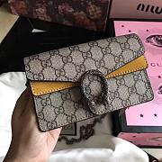 Gucci Dionysus GG Supreme super mini bag Style ‎476432 yellow - 1