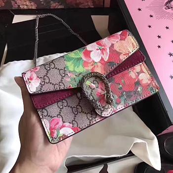 Gucci Dionysus GG Blooms super mini bag Style ‎476432 KU23N 8693