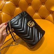 Gucci Marmont Mini Black Bucket  - 4