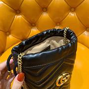 Gucci Marmont Mini Black Bucket  - 2