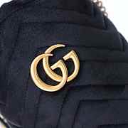 Gucci GG Marmont Mini Bucket Bag,Black, Velvet - 2