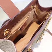 Gucci Padlock small GG shoulder bag Style ‎498156 brown - 2