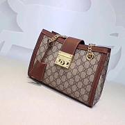 Gucci Padlock small GG shoulder bag Style ‎498156 brown - 3