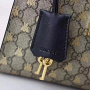 Gucci Padlock small GG bees shoulder bag Style ‎498156 9F26G 8319 - 5