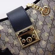 Gucci Padlock small GG bees shoulder bag Style ‎498156 9F26G 8319 - 6