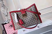  Gucci Padlock Medium GG Shoulder Bag Style ‎479197 Red - 1