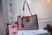  Gucci Padlock Medium GG Shoulder Bag Style ‎479197 Red - 5