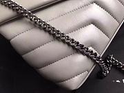 FORUBAGS YSL LOULOU GREY 24cm x 17cm x 9cm - 3