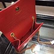 YSL KATE MONOGRAM WITH GOLD TASSEL IN CROCODILE EMBOSSED 17CM - 2