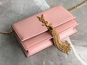 YSL KATE WITH GOLD TASSEL IN PINK 20x12.5x4cm - 2