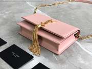 YSL KATE WITH GOLD TASSEL IN PINK 20x12.5x4cm - 3