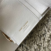 YSL White Wallet with Gold hardware - 5