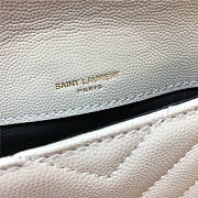 YSL White Wallet with Gold hardware - 4