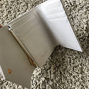 YSL White Wallet with Gold hardware - 6