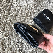 YSL Black Caviar Wallet with Gold hardware - 3