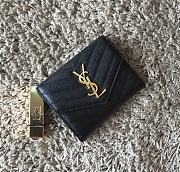 YSL Black Caviar Wallet with Gold hardware - 1