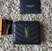 Forubags YSL Black Caviar Wallet with Gold/Silver hardware - 1