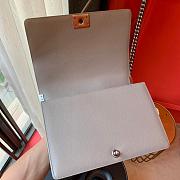 Chanel Boy bag in Grey Caviar Leather with Retro Silver Hardware 30cm - 5