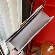 Chanel Boy bag in Grey Caviar Leather with Retro Gold Hardware 30cm - 5