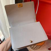 Chanel Boy bag in Grey Caviar Leather with Retro Gold Hardware 30cm - 4