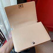 Chanel Boy Bag In Beige Caviar Leather With Retro Silver Hardware 30cm - 6