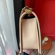 Chanel Boy Bag In Beige Caviar Leather With Retro Gold Hardware 28CM - 2