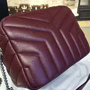YSL TOY MONOGRAM IN BURGUNDY 17cm x 4cm x 12cm - 2
